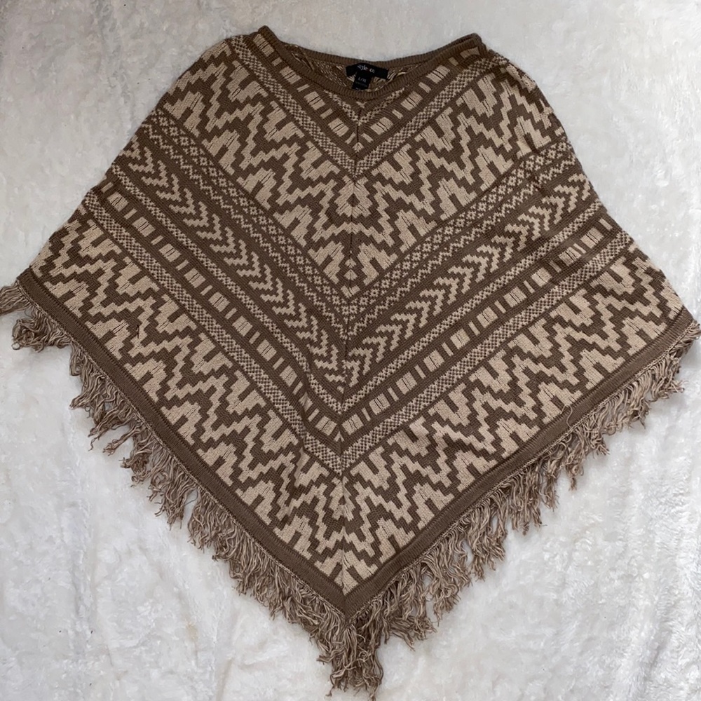 Stylish poncho ( 100 % cotton )